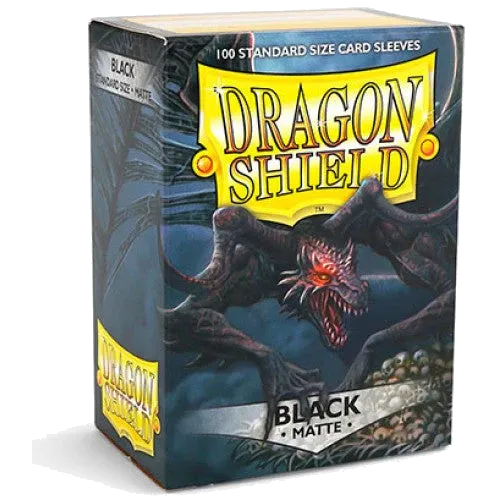 Dragon Shield Sleeves - Matte Black (100)
